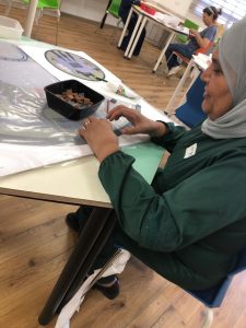 עבודה על פסיפס בביר אל מכסור עבודה על פסיפס בביר אל מכסור